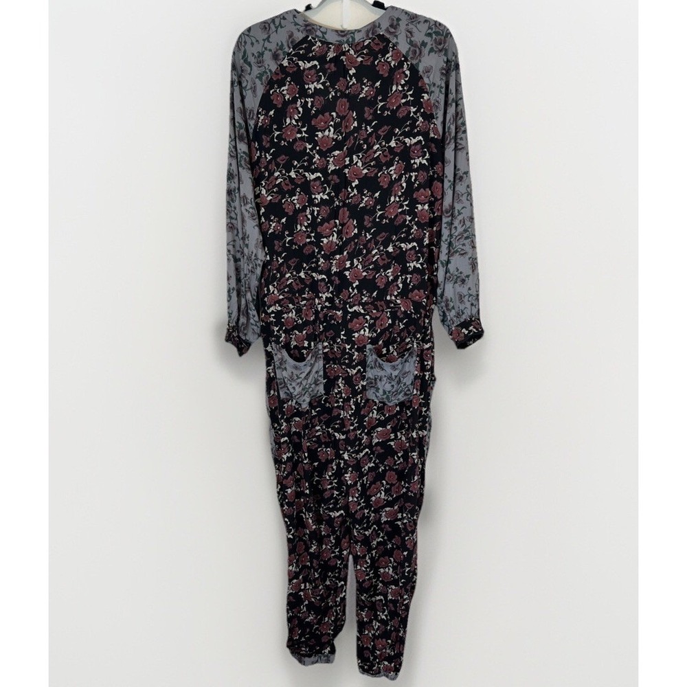 Free People Sheila Jumpsuit Floral Patchwork Bohemian Romper Lightweight Medium - Picture 13 of 15